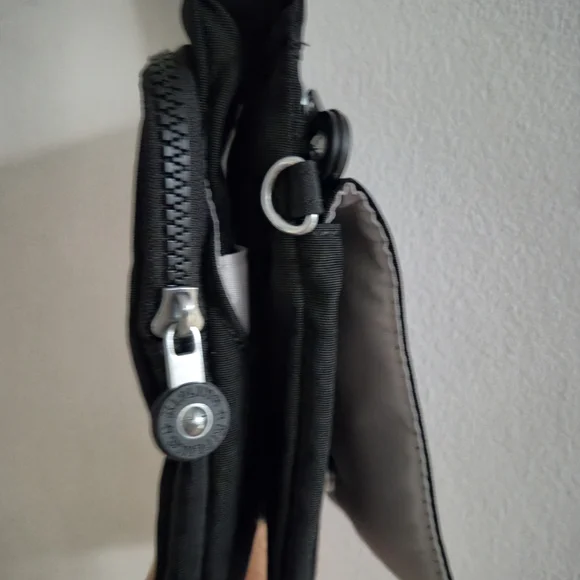 Kipling Eldorado Crossbody Bag Black Small Zip Snap Flap Front Adjustable Travel - Picture 9 of 12